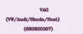VAG (VW/Audi/Skoda/Seat) (6R0820367)