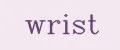 wrist