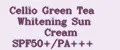 Cellio Green Tea Whitening Sun Cream SPF50+/PA+++