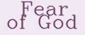 Fear of God