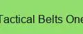 Tactical Belts One