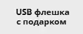 USB флешка с подарком