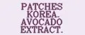 PATCHES KOREA. AVOCADO EXTRACT.