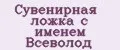 Сувенирная ложка с именем Всеволод