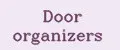 Door organizers