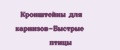 Кронштейны для карнизов-Быстрые птицы