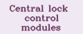 Central lock control modules