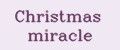 Christmas miracle