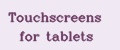 Аналитика бренда Touchscreens for tablets на Wildberries