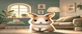 Funny animal at home