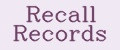 Recall Records