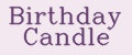 Birthday Candle