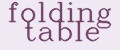 folding table