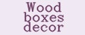 Wood boxes decor