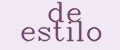 de estilo