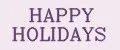 Happy Holidays