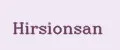 Hirsionsan