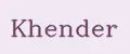 Khender