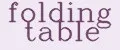 folding table