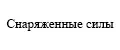 СНАРЯЖЕННЫЕ СИЛЫ
