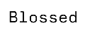 Blossed