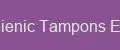 Hygienic Tampons Edge