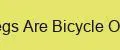Pegs Are Bicycle One
