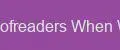 Moster Proofreaders When Writing Pro