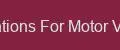Specifications For Motor Vehicles Go