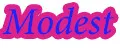 modest
