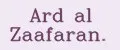 Ard al Zaafaran.