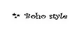 Boho style