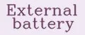External battery