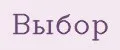 Выбор