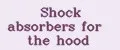 Shock absorbers for the hood