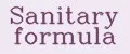 Sanitary formula