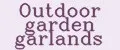 Outdoor garden garlands