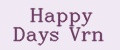 Happy Days Vrn