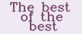 The best of the best