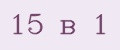 15 в 1