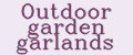 Outdoor garden garlands