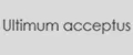 Ultimum acceptus
