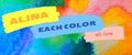 Alina each color all love