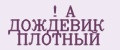 A ДОЖДЕВИК ПЛОТНЫЙ