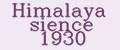 Himalaya Sience 1930