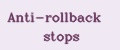 Anti-rollback stops