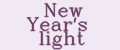 New Year's light