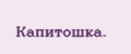 Капитошка.
