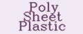 Poly Sheet Plastic