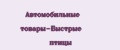 Автомобильные товары-Быстрые птицы